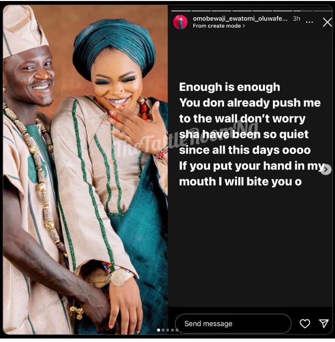 Omobewaji Portable’s wife fires back at Husband Portable